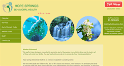 Desktop Screenshot of hopespringsbh.com